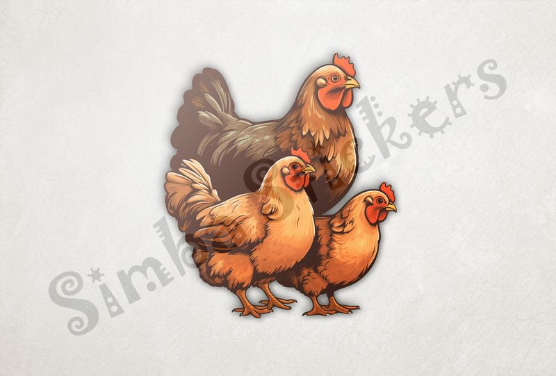Mother Hen with older chicks