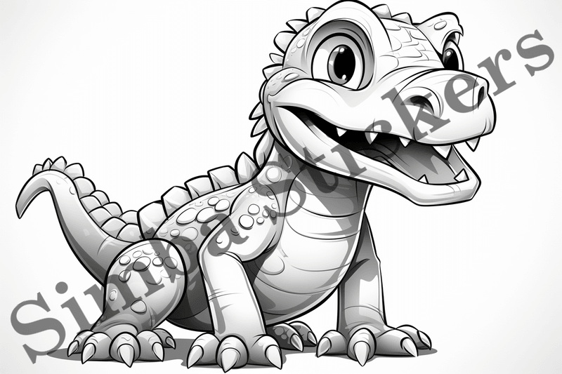Colouring pages, Bundle of crocodiles, 25 images
