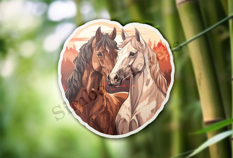 Horses in love