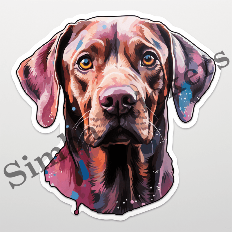 Labrador Retriever dogs, watercolour portraits, image set, 10 images