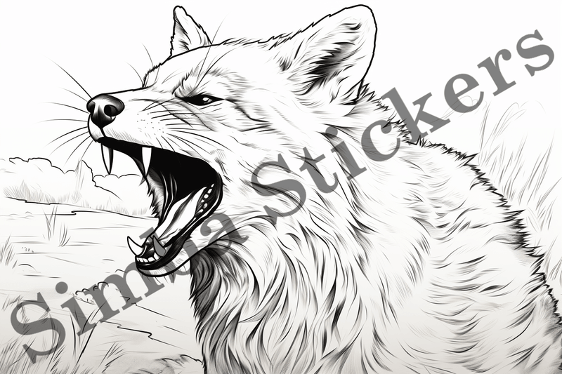 Colouring pages, Bundle of foxes, 25 images