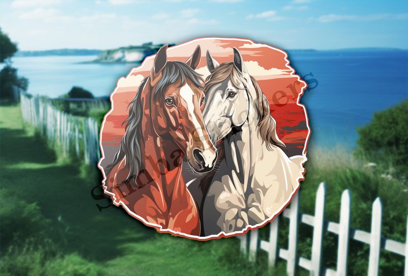 Horses in love
