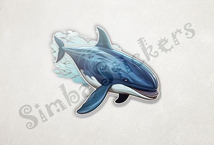 Whale showing long row of teeth