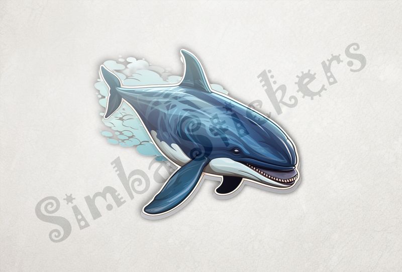 Whale showing long row of teeth
