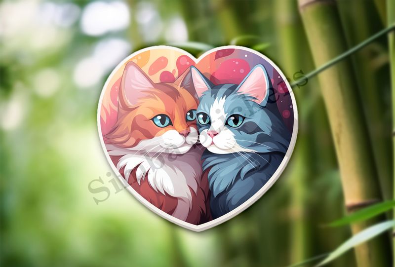 Cats cuddling