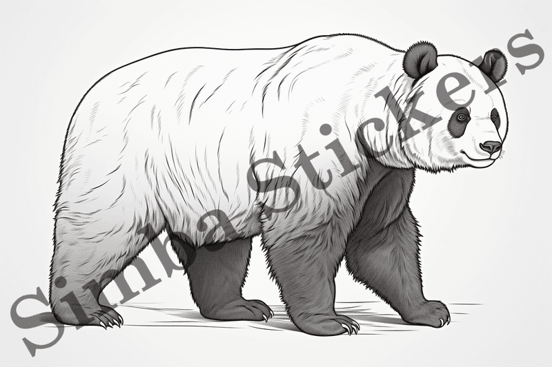 Colouring pages, bundle of pandas, 25 images, ldtg6c