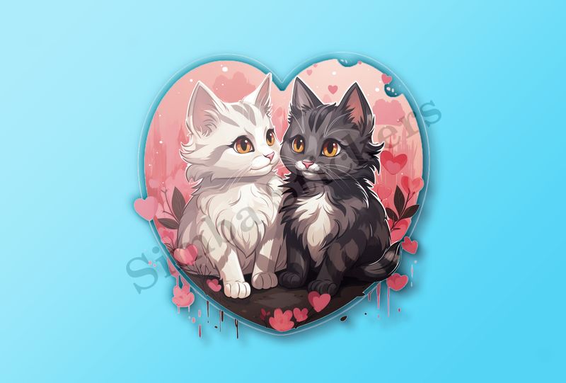 Cats in love
