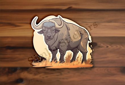 African buffalo in Savanna grass
