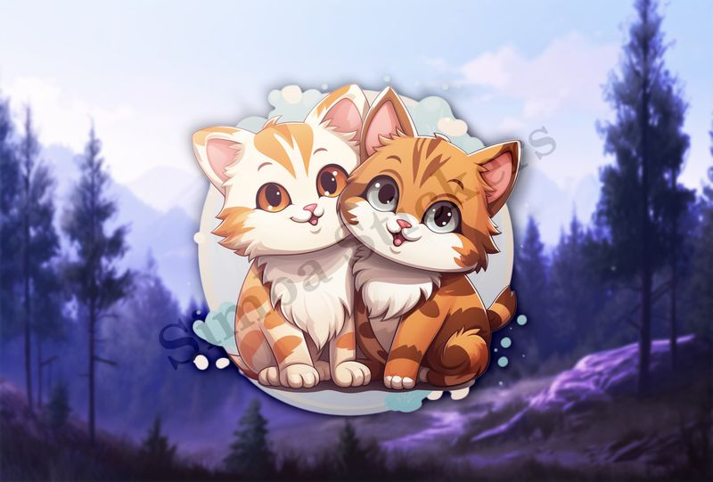 Cats cuddling