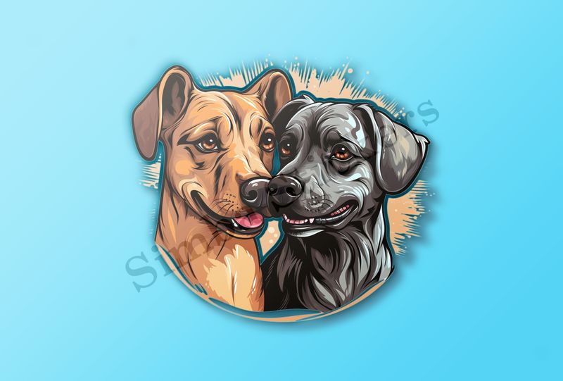 Dogs nose-to-nose