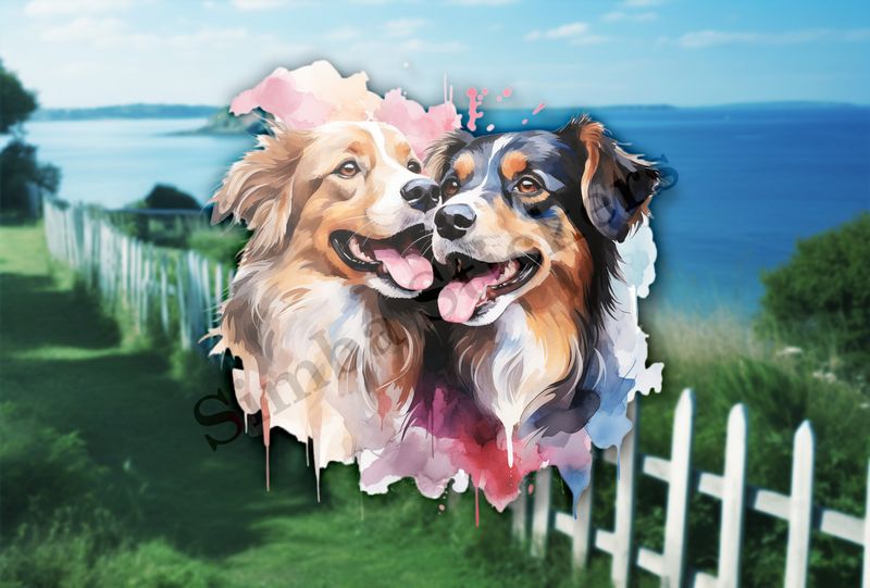 Dogs nose-to-nose