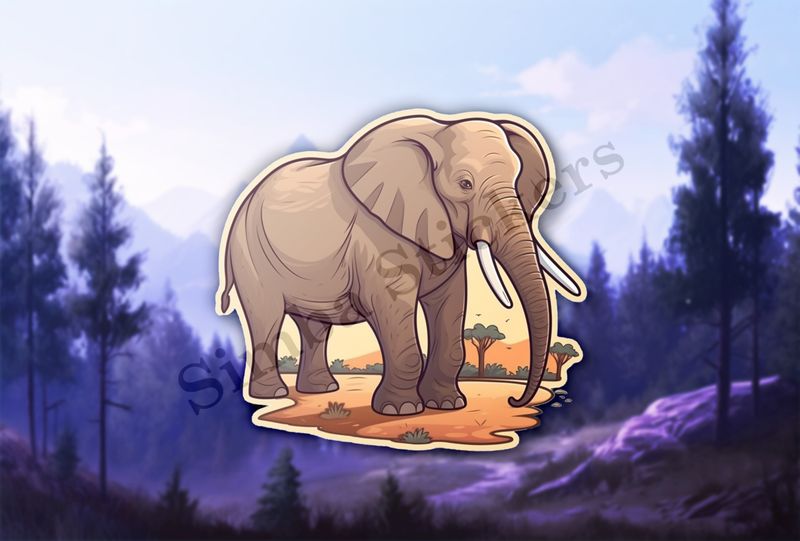 African elephant in the Savanna