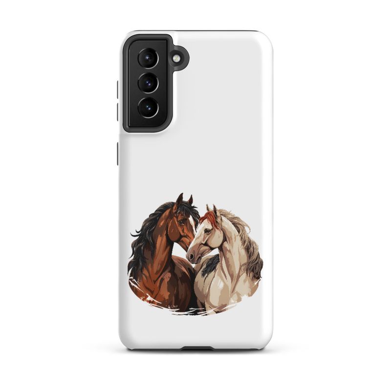 Tough Case for Samsung, Horses nose-to-nose, jbgjpy