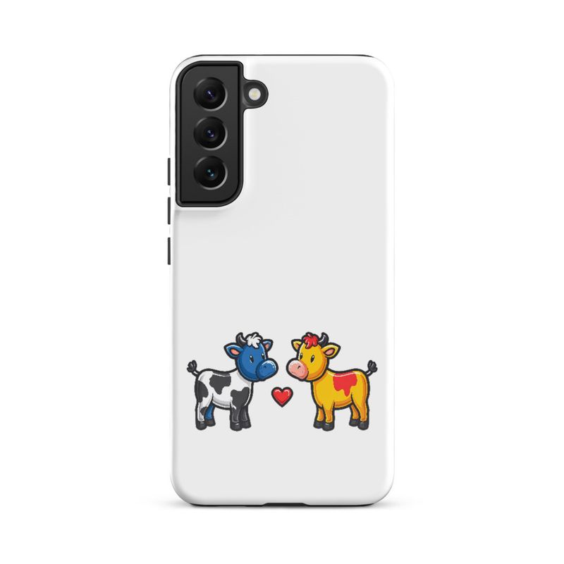 Tough Case for Samsung, Cattle, bull and cow in love, both colourful, zbyzzs