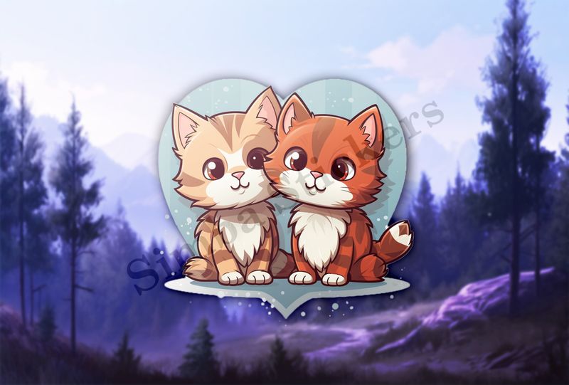 Cats in love