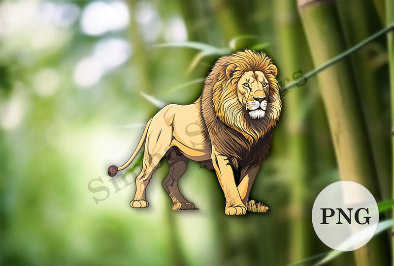 Majestic Male Lion