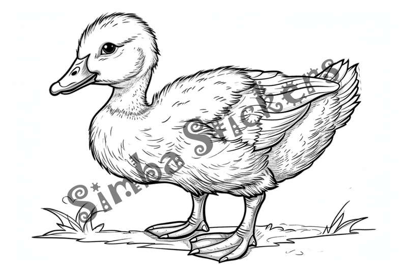 Colouring pages, bundle of geese, 25 images