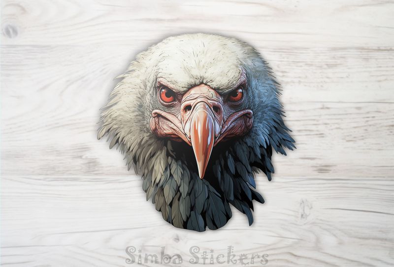 Vulture with tough stare, qwwvop