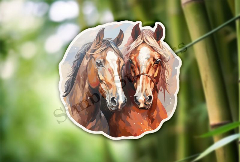 Horses in love