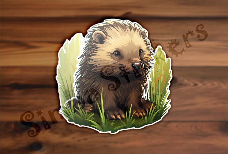 Porcupine in the grass