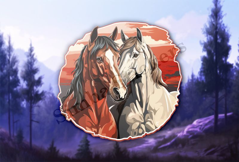 Horses in love