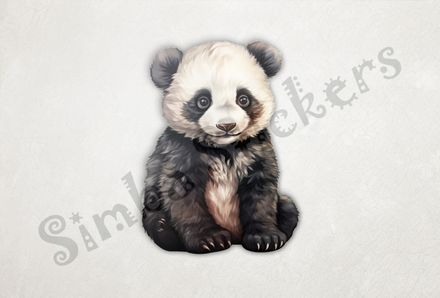 Innocent-looking Panda bear sitting, alrhp7
