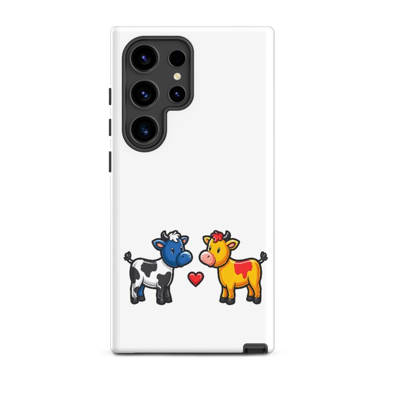 Tough Case for Samsung, Cattle, bull and cow in love, both colourful, zbyzzs