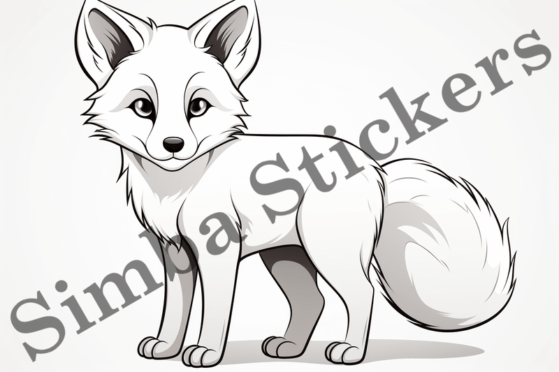 Colouring pages, Bundle of foxes, 25 images