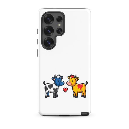 Tough Case for Samsung, Cattle, bull and cow in love, both colourful, zbyzzs