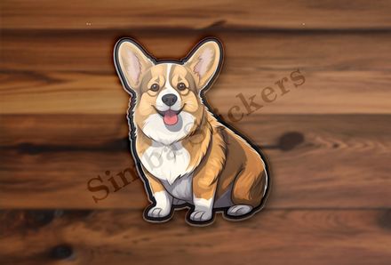 Corgie dog excited