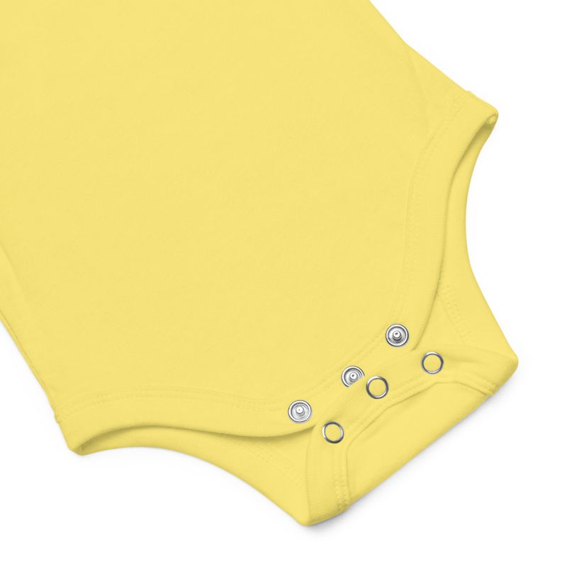 Baby Short Sleeve One Piece, 3-24 Months, Beagle dog with collar, left chest 