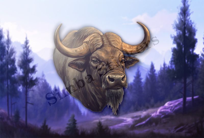 African buffalo stare