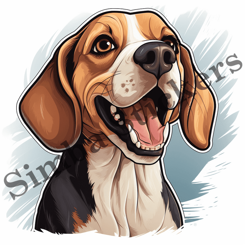 Beagle dogs, image set, 10 images