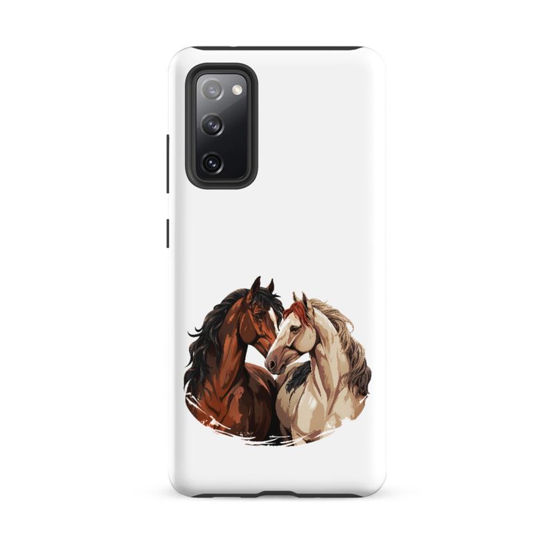 Tough Case for Samsung, Horses nose-to-nose, jbgjpy