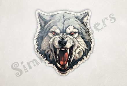 Wolf growling