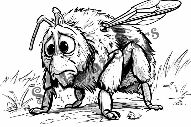 Colouring pages, bundle of bees, 25 images