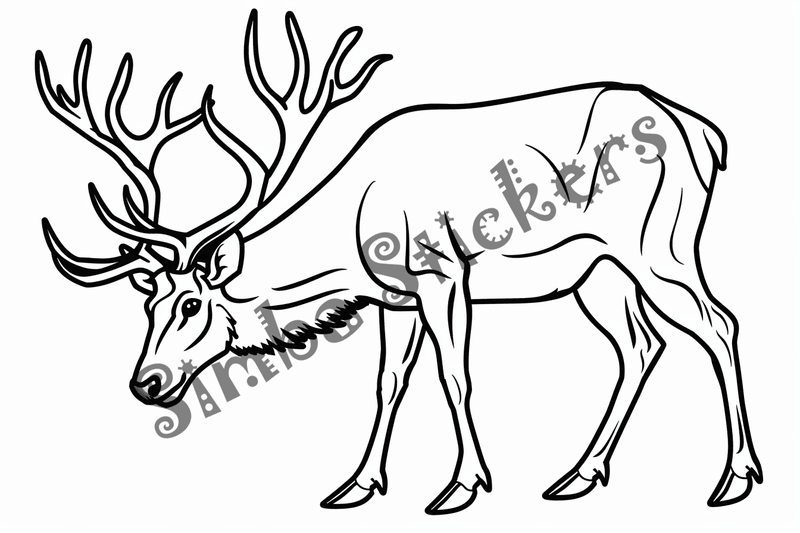 Colouring pages, bundle of elks, 25 images 2