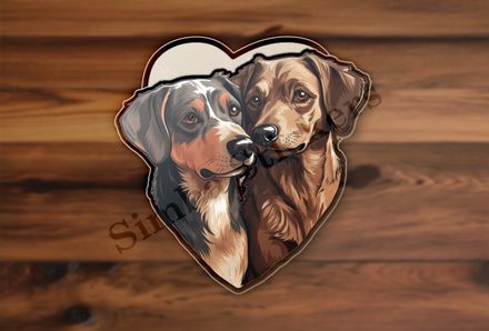 Dogs nose-to-nose