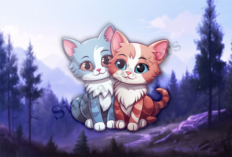 Cats in love
