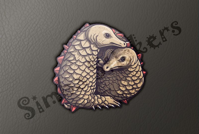 Pangolins in love