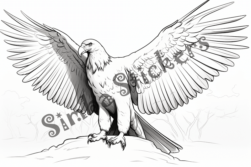 Colouring pages, bundle of vultures, 25 images, flufjb