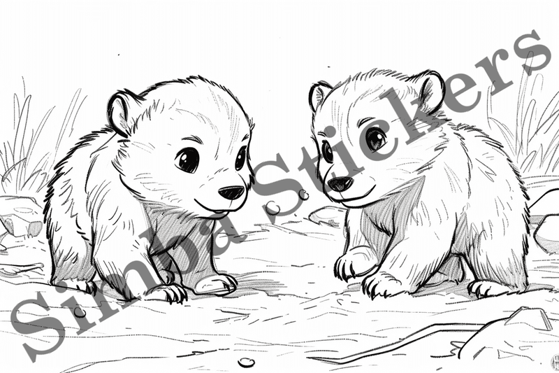 Colouring pages, Bundle of bears, 25 images