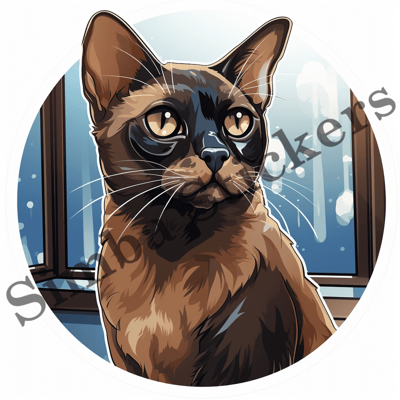 Tonkinese cats, image set, 10 images