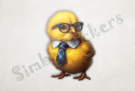 Chick in glasses and nectie looking serious