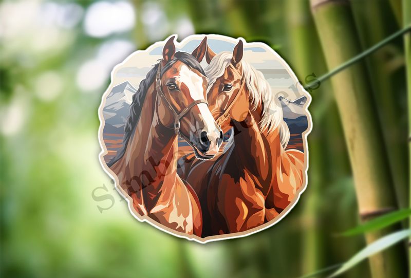 Horses in love