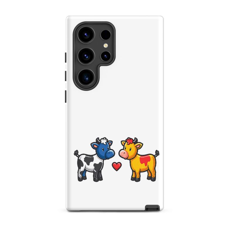 Tough Case for Samsung, Cattle, bull and cow in love, both colourful, zbyzzs