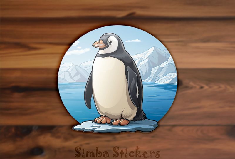 Penguin on ice island, czvdul