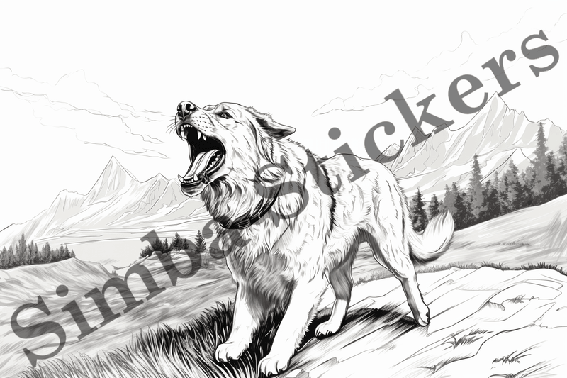 Colouring pages, Bundle of dogs, 25 images