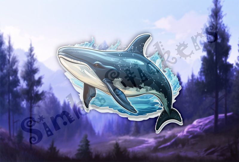 Whale under water