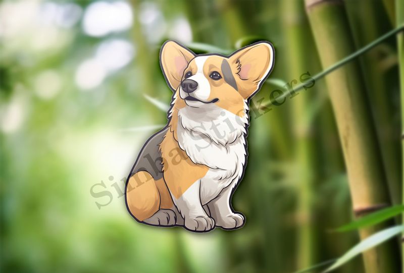 Corgie dog excited